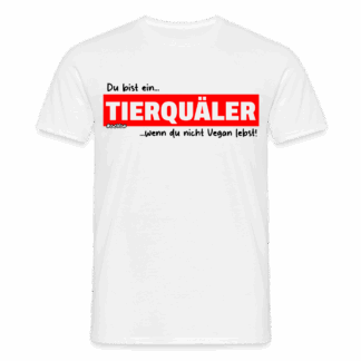 Tierquäler – Rot/Schwarz/Weiß – Aktivismus – Männer T-Shirt