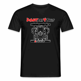 Schwein hinter Gittern – Dont Pay 4 This – Männer T-Shirt – goVegan