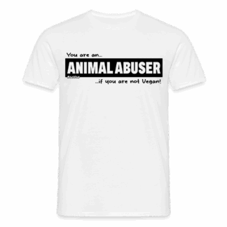 Animal Abuser – Schwarz/Weiß – Aktivismus – Männer T-Shirt